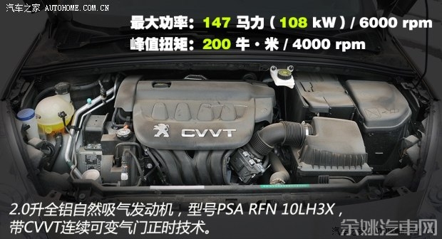 标致东风标致标致4082013款 2.0L 自动尊贵版