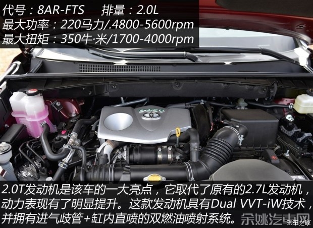 广汽丰田 汉兰达 2015款 2.0T 两驱精英版 7座